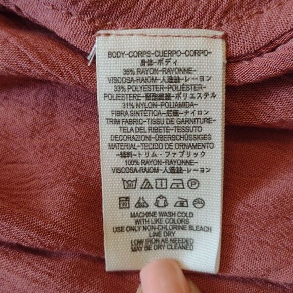 NWT Free People Lace Secret Origins Tunic Dusty Mauve size XS - Picture 7 of 13